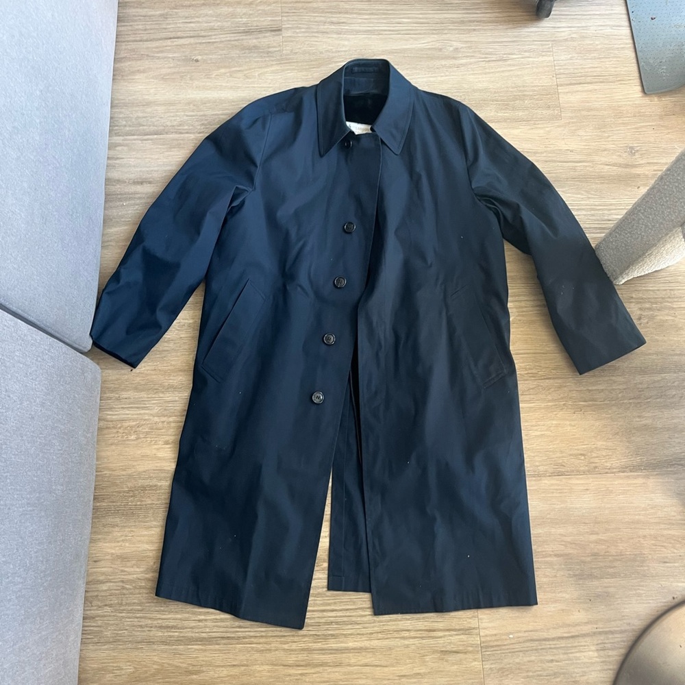 London Fog Men's Navy Trench Coat
